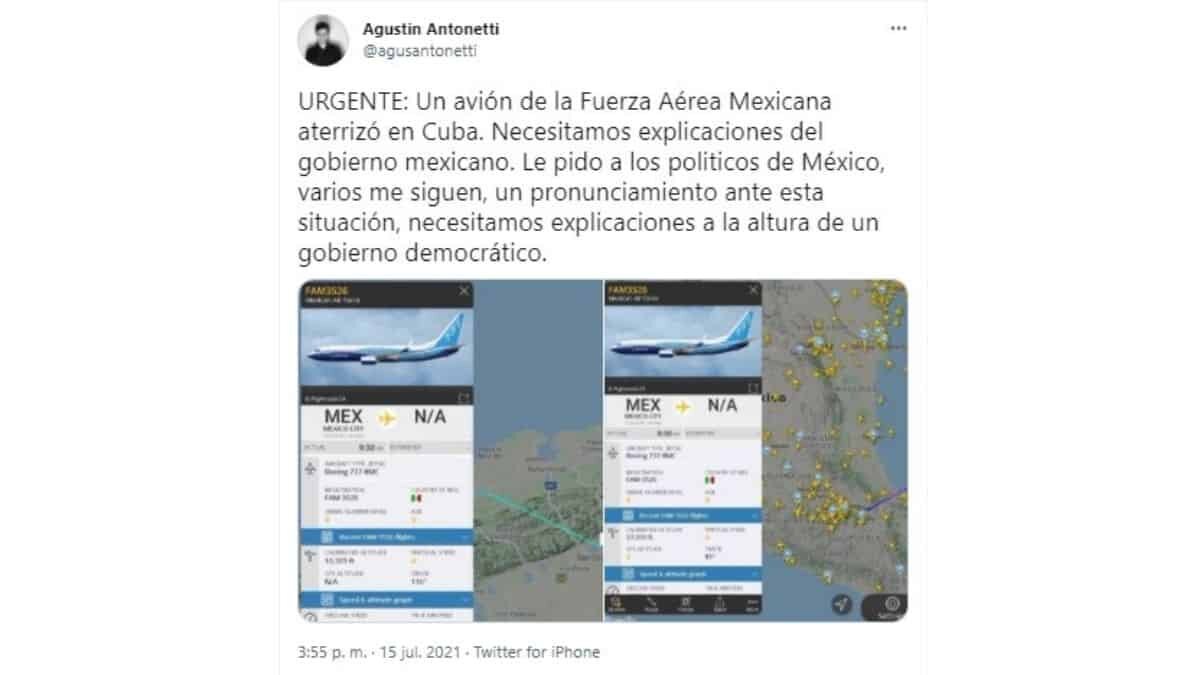 Avión de la Fuerza Aérea Mexicana aterriza en Cuba y ¡explotan las redes!